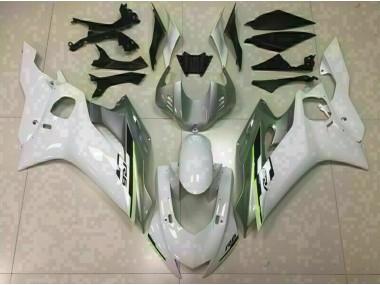 17-21 Blanc Brillant & Argent R6 Carénage Moto