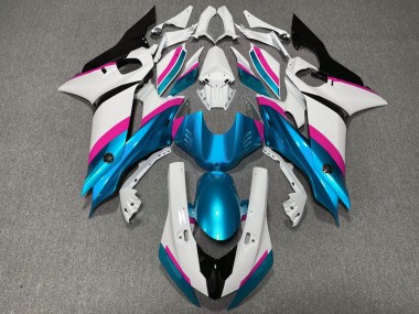 17-21 Bleu Clair & Rose R6 Carénage Moto