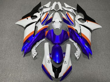 17-21 Bleu Profond & Orange R6 Carénage Moto