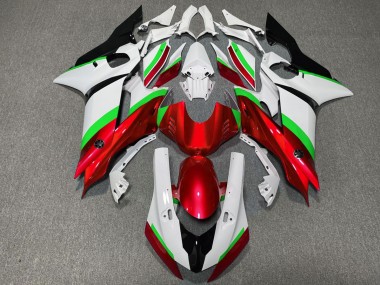 17-21 Brillant Rouge & Vert R6 Carénage Moto