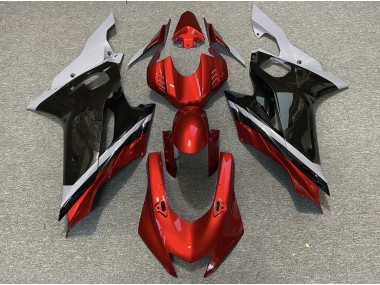 17-21 Ciment Noir & Rouge R6 Carénage Moto