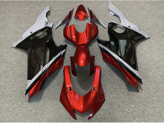 17-21 Ciment Noir & Rouge R6 Carénage Moto 17-21 Ciment Noir & Rouge R6 Carénage Moto