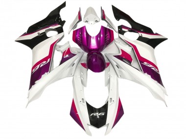 17-21 Rose & Blanc Brillant R6 Carénage Moto
