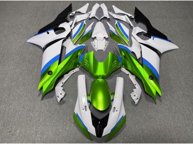 17-21 Vert Brillant & Bleu Clair R6 Carénage Moto