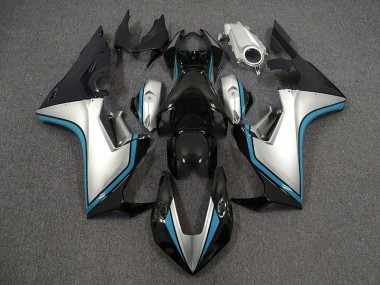 17-23 Argent & Noir & Bleu Clair CBR1000RR Carénage Moto