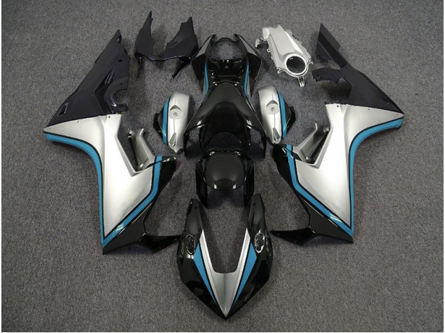 17-23 Argent & Noir & Bleu Clair CBR1000RR Carénage Moto 17-23 Argent & Noir & Bleu Clair CBR1000RR Carénage Moto