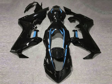 17-23 Doublure Noir Brillant & Bleu Clair CBR1000RR Carénage Moto