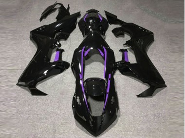 17-23 Doublure Noire Brillante & Violette CBR1000RR Carénage Moto