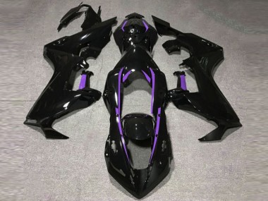17-23 Doublure Noire Brillante & Violette CBR1000RR Carénage Moto