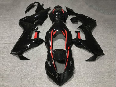 17-23 Noir Brillant Avec Doublure Rouge CBR1000RR Carénage Moto