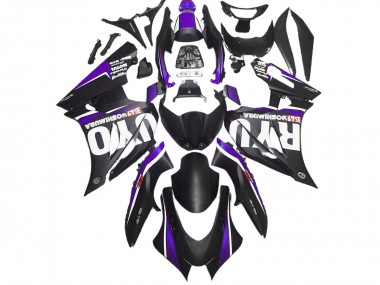 17-23 Noir Mat & Violet GSXR 1000 Carénage Moto