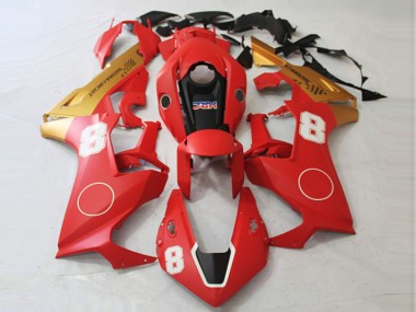 17-23 Rouge Mat & Or Mat CBR1000RR Carénage Moto