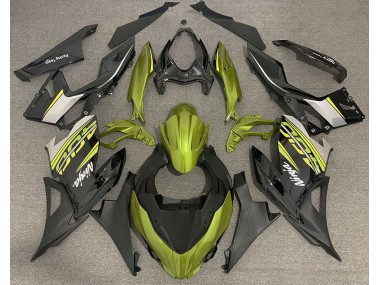 18-23 Jaune Liquide & Gris Ninja 400 Carénage Moto