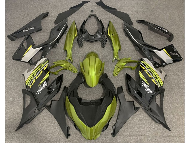 18-23 Jaune Liquide & Gris Ninja 400 Carénage Moto 18-23 Jaune Liquide & Gris Ninja 400 Carénage Moto