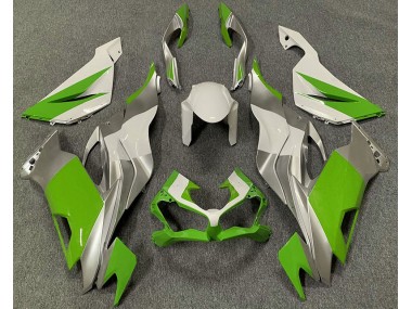 19-23 Vert Blanc & Argent ZX6R Carénage Moto