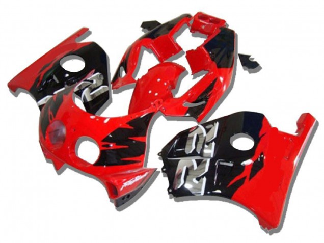 90-98 Rouge Noir Argent Rr CBR250RR Carénage Moto 90-98 Rouge Noir Argent Rr CBR250RR Carénage Moto