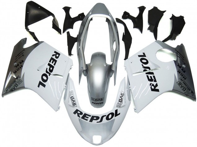 96-07 Blanc Argenté Repsol CBR1100XX Carénage Moto 96-07 Blanc Argenté Repsol CBR1100XX Carénage Moto