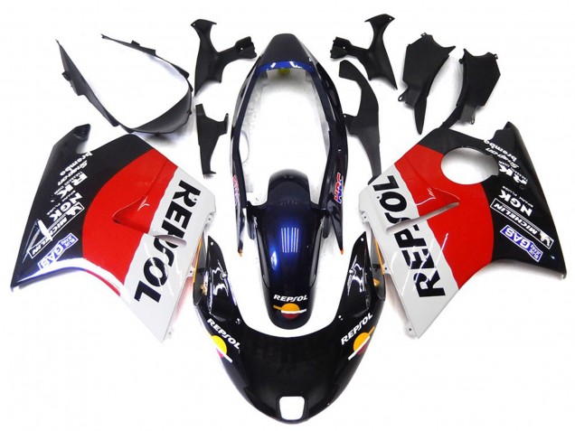 96-07 Rouge Noir & Blanc Repsol CBR1100XX Carénage Moto 96-07 Rouge Noir & Blanc Repsol CBR1100XX Carénage Moto