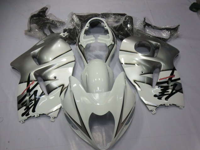 97-07 Blanc & Argent GSXR 1300 Carénage Moto 97-07 Blanc & Argent GSXR 1300 Carénage Moto