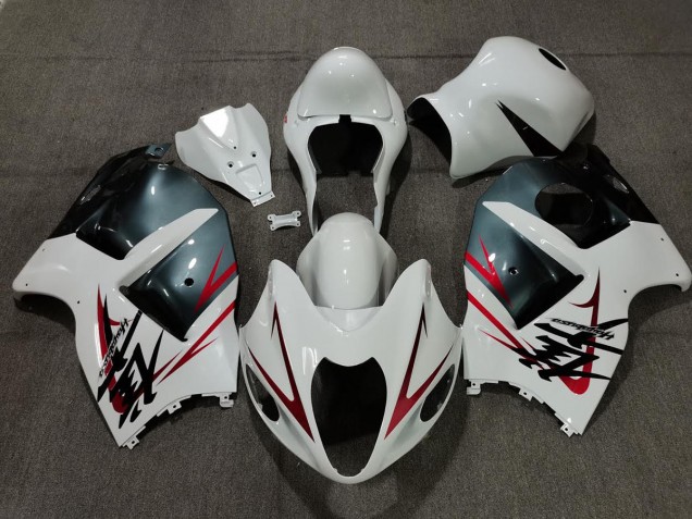 97-07 Blanc Bleu Clair & Rouge GSXR 1300 Carénage Moto 97-07 Blanc Bleu Clair & Rouge GSXR 1300 Carénage Moto