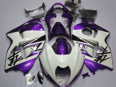 97-07 Blanc Brillant & Violet GSXR 1300 Carénage Moto