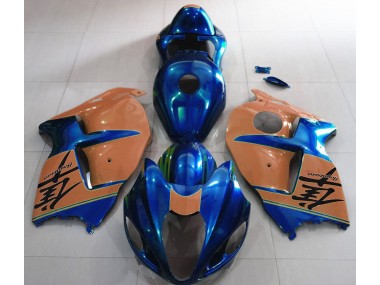 97-07 Bleu Brillant & Marron GSXR 1300 Carénage Moto