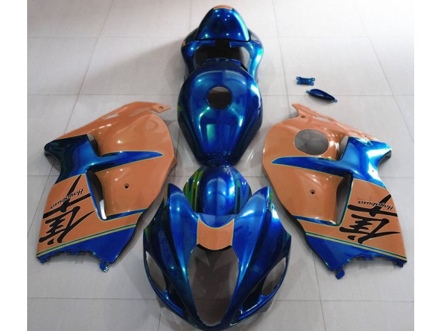 97-07 Bleu Brillant & Marron GSXR 1300 Carénage Moto 97-07 Bleu Brillant & Marron GSXR 1300 Carénage Moto