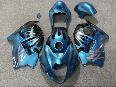 97-07 Bleu Ciel & Noir GSXR 1300 Carénage Moto