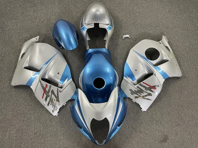 97-07 Bleu Clair Brillant & Argent GSXR 1300 Carénage Moto 97-07 Bleu Clair Brillant & Argent GSXR 1300 Carénage Moto