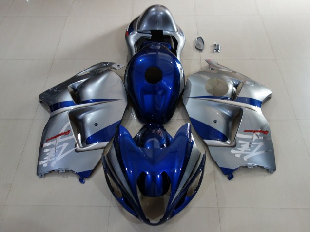 97-07 Bleu Profond & Argent GSXR 1300 Carénage Moto 97-07 Bleu Profond & Argent GSXR 1300 Carénage Moto
