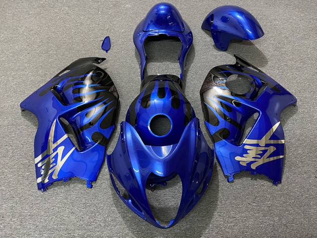 97-07 Bleu Profond & Noir GSXR 1300 Carénage Moto 97-07 Bleu Profond & Noir GSXR 1300 Carénage Moto