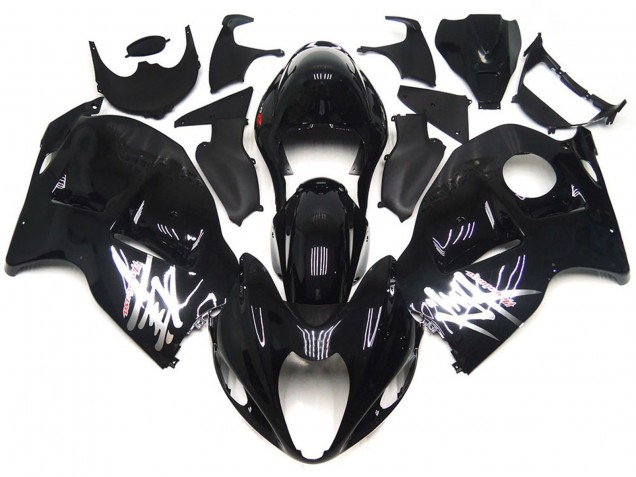 97-07 Noir Brillant Avec Décalcomanies Argentées GSXR 1300 Carénage Moto 97-07 Noir Brillant Avec Décalcomanies Argentées GSXR 1300 Carénage Moto