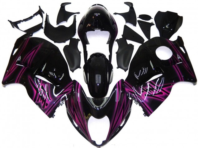 97-07 Noir Brillant Personnalisé Avec Rose GSXR 1300 Carénage Moto 97-07 Noir Brillant Personnalisé Avec Rose GSXR 1300 Carénage Moto