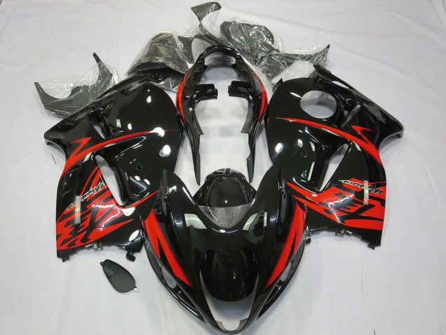 97-07 Rouge & Noir GSXR 1300 Carénage Moto 97-07 Rouge & Noir GSXR 1300 Carénage Moto