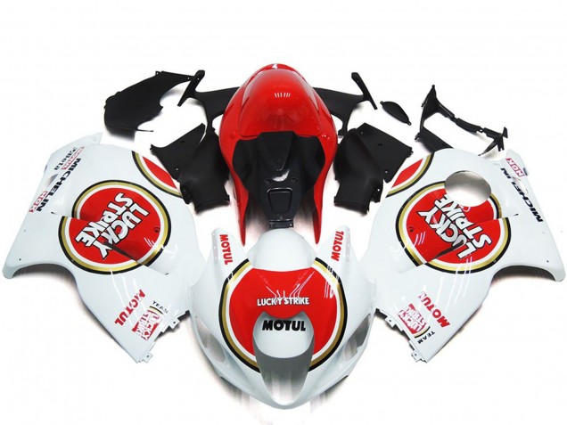 97-07 Style Rouge Lucky Strike GSXR 1300 Carénage Moto 97-07 Style Rouge Lucky Strike GSXR 1300 Carénage Moto