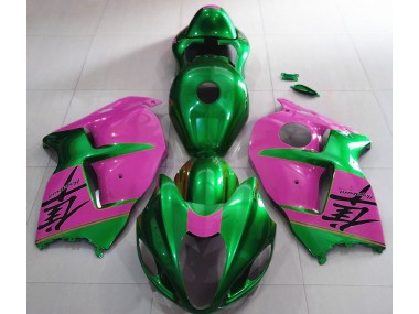 97-07 Vert Brillant & Rose GSXR 1300 Carénage Moto