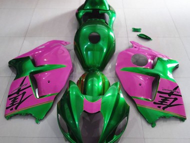 97-07 Vert Brillant & Rose GSXR 1300 Carénage Moto