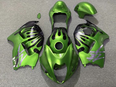 97-07 Vert & Noir GSXR 1300 Carénage Moto