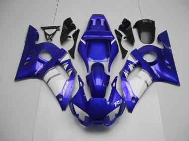 98-02 Argent Blanc & Bleu R6 Carénage Moto