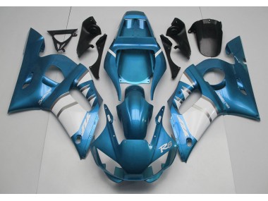 98-02 Bleu Clair & Blanc R6 Carénage Moto