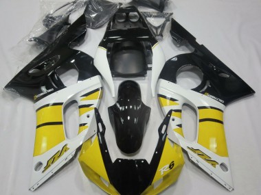 98-02 Jaune Brillant & Noir R6 Carénage Moto