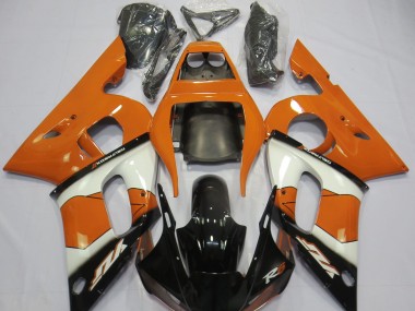 98-02 Orange Blanc & Noir R6 Carénage Moto