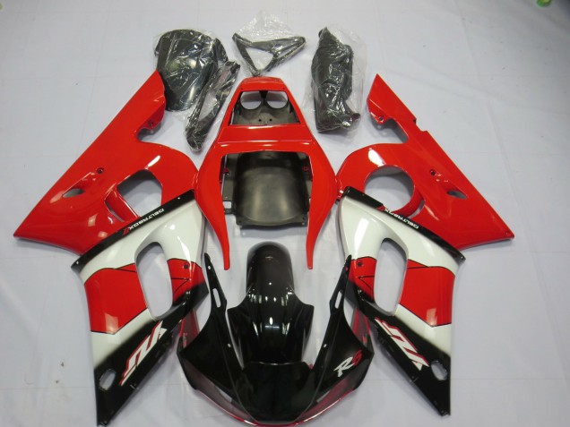 98-02 Rouge Blanc & Noir R6 Carénage Moto 98-02 Rouge Blanc & Noir R6 Carénage Moto