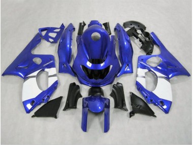 98-07 Bleu Brillant & Blanc YZF600 Carénage Moto