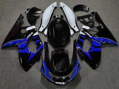 98-07 Noir Brillant Bleu & Blanc YZF600 Carénage Moto