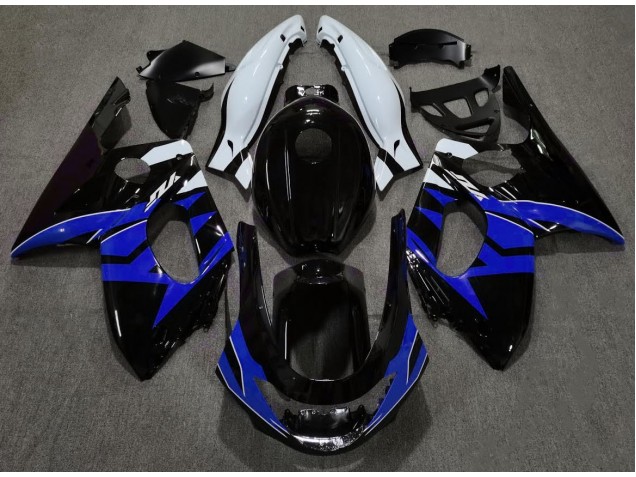 98-07 Noir Brillant Bleu & Blanc YZF600 Carénage Moto