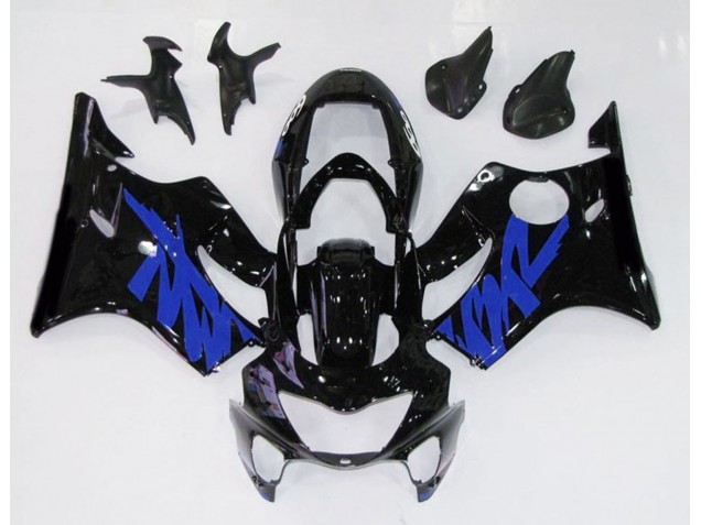 99-00 Noir Brillant & Bleu CBR600 F4 Carénage Moto 99-00 Noir Brillant & Bleu CBR600 F4 Carénage Moto