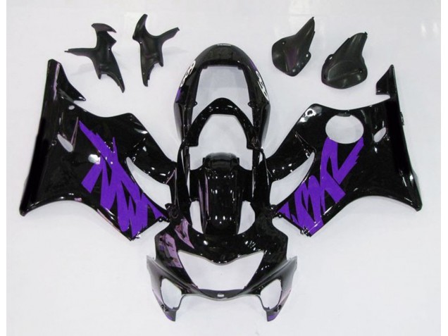 99-00 Noir Brillant & Violet CBR600 F4 Carénage Moto 99-00 Noir Brillant & Violet CBR600 F4 Carénage Moto